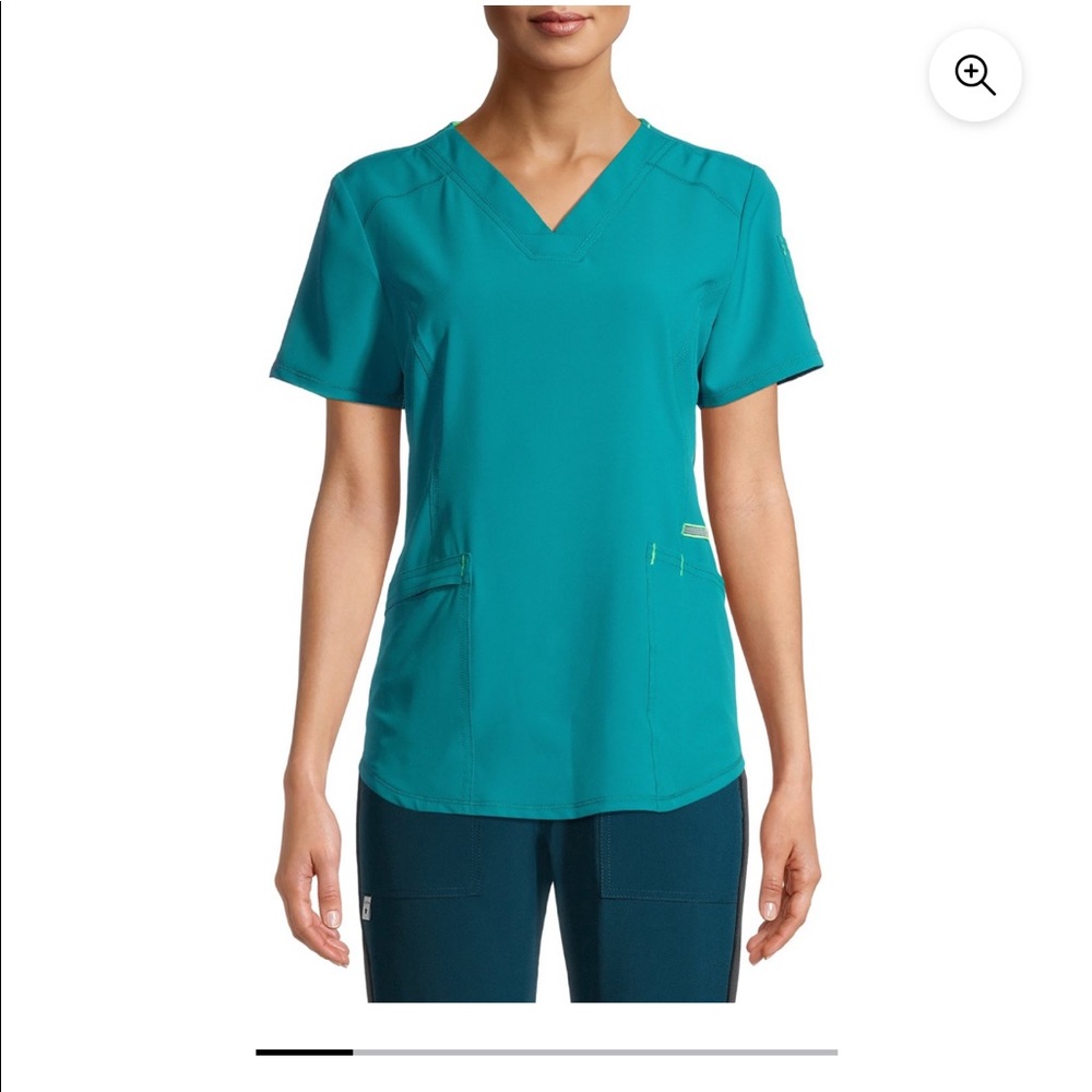 Teal scrub top